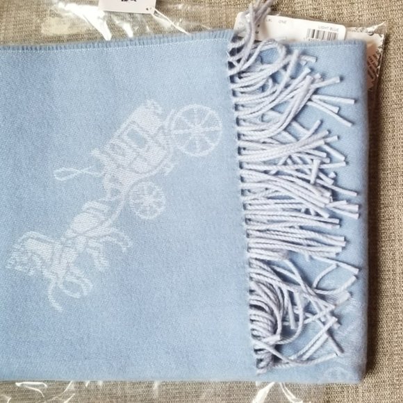 Coach Horse And Carriage Oversized Muffler Scarf Wrap - NWT $178 - Picture 4 of 5